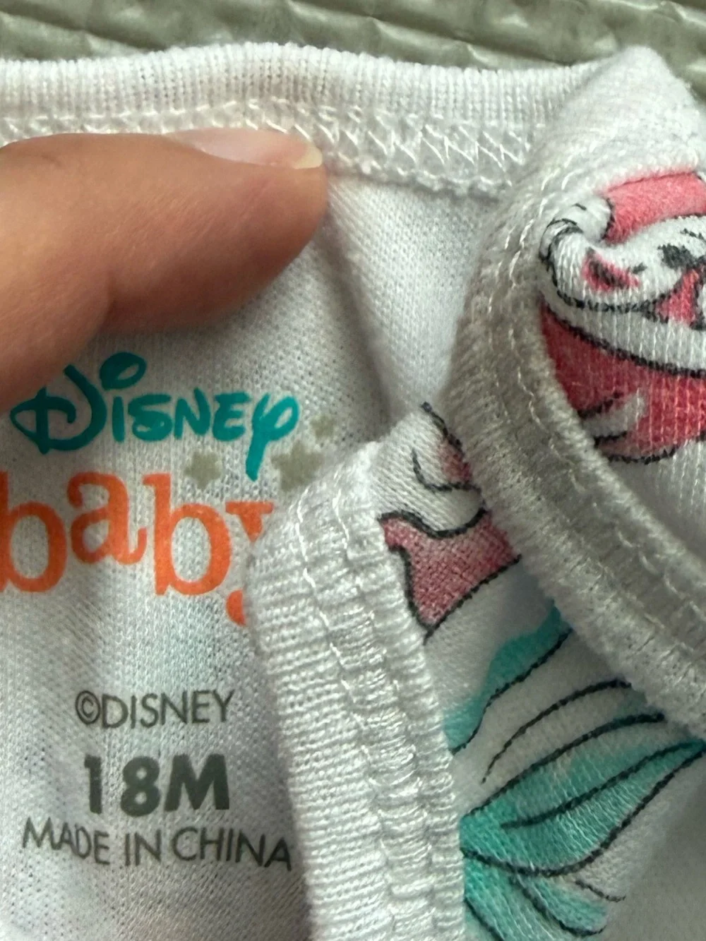Old Navy|Baby girl White Mermaid Ariel Bodysuit onesie w Aqua Tie-Dye Shorts•